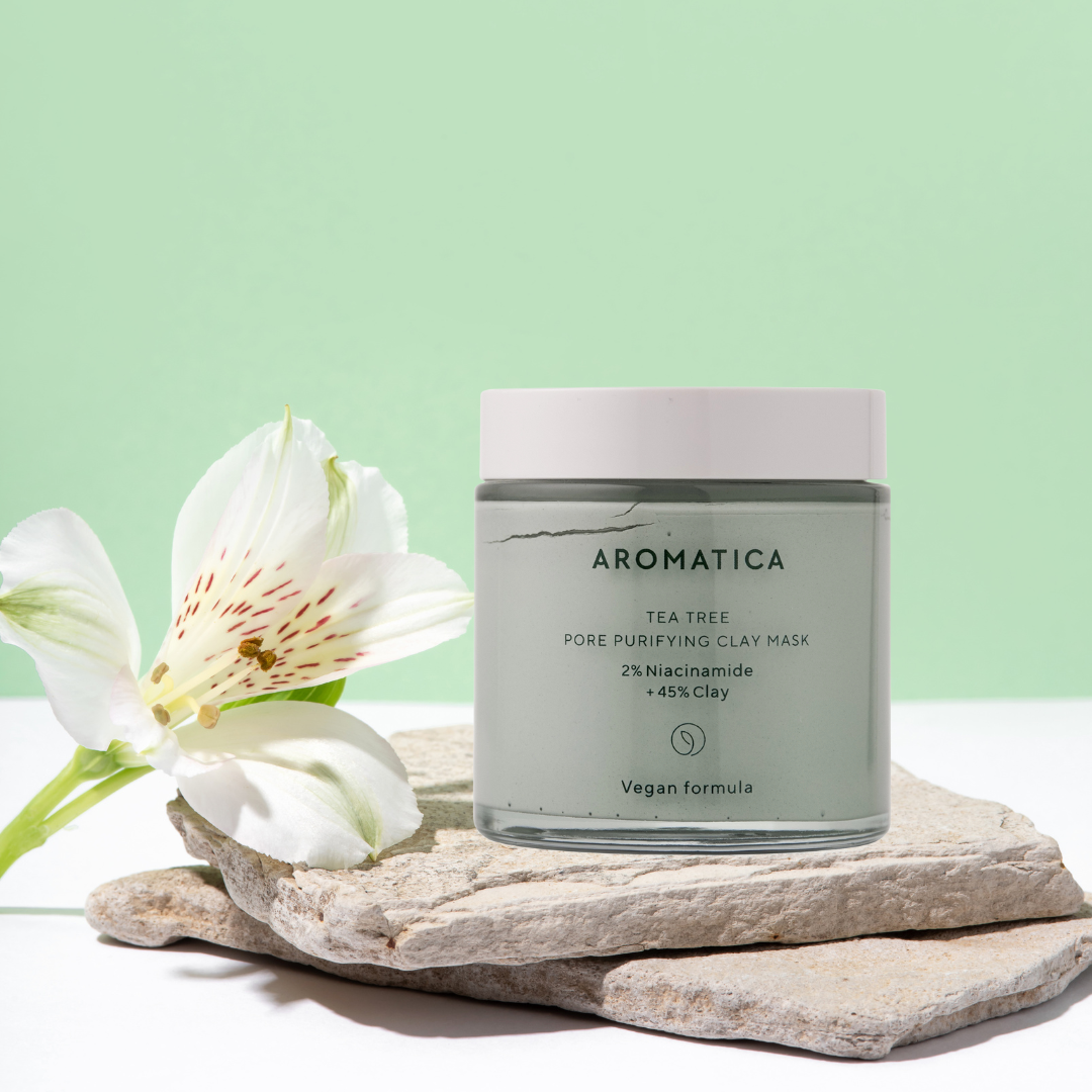 Aromatica Tea Tree Pore Purifying Clay Mask 120g front label