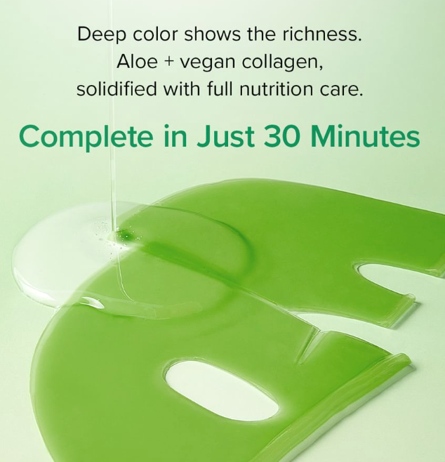 Mary & May Vegan Collagen Fresh Aloe Sheet Mask 30g