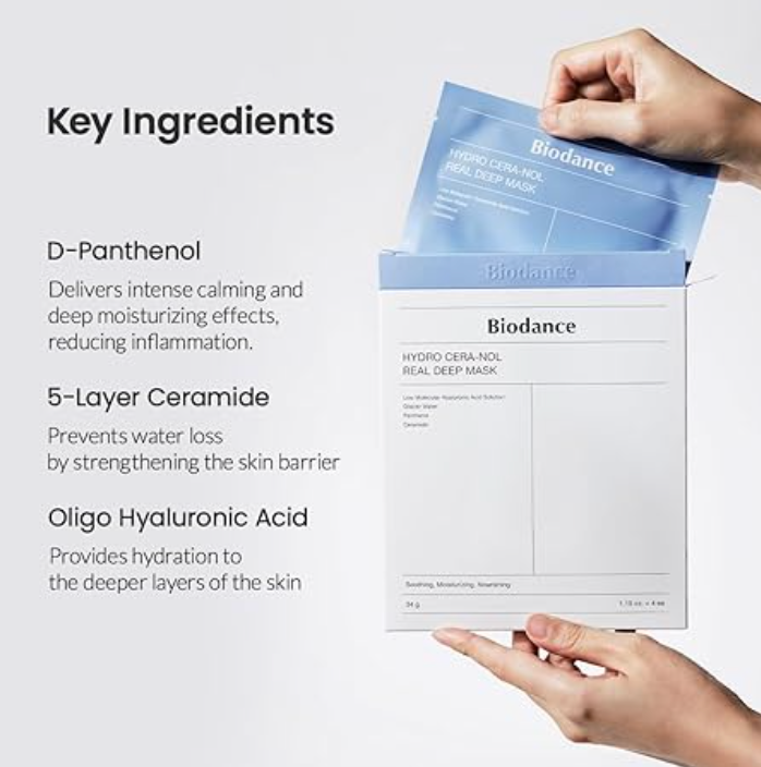 Biodance Hydro Cera-Nol Real Deep Mask 4 Sheets