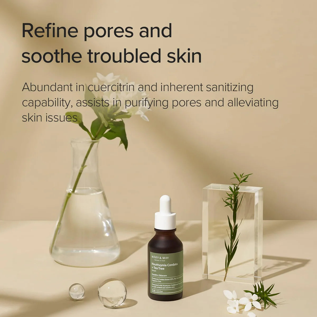 Mary&May Houttuynia Cordata + Tea Tree Serum (30ml)