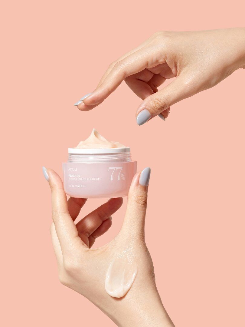 Anua Peach 77% Niacin Enriched Cream – Ενυδατική κρέμα-τζελ με προβιοτικά για ελαστικό δέρμα