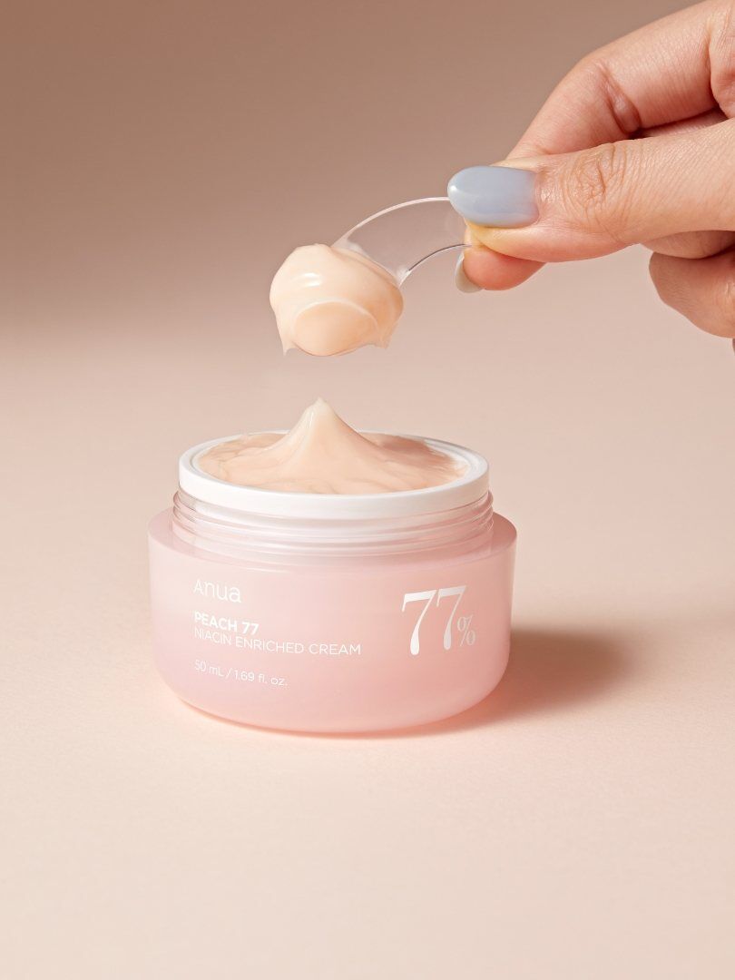 Anua Peach 77% Niacin Enriched Cream – Ενυδατική κρέμα-τζελ με προβιοτικά για ελαστικό δέρμα