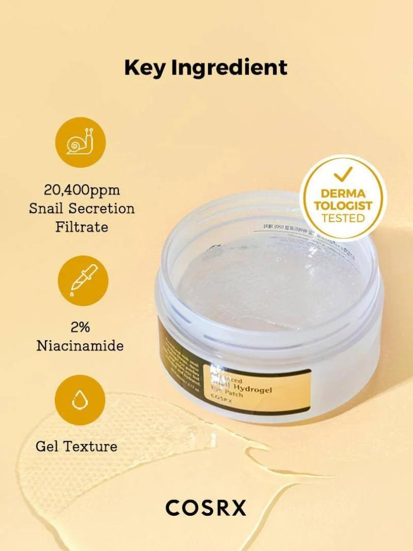 Cosrx επιθέματα ματιών με Hydrogel και Βλέννα σαλιγκαριού