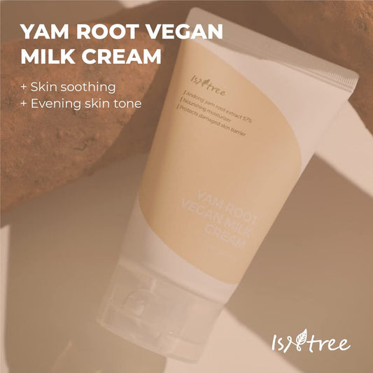 ISNTREE - Θρεπτική Κρέμα Ενυδάτωσης - Yam Root Vegan Milk Cream - 80ml