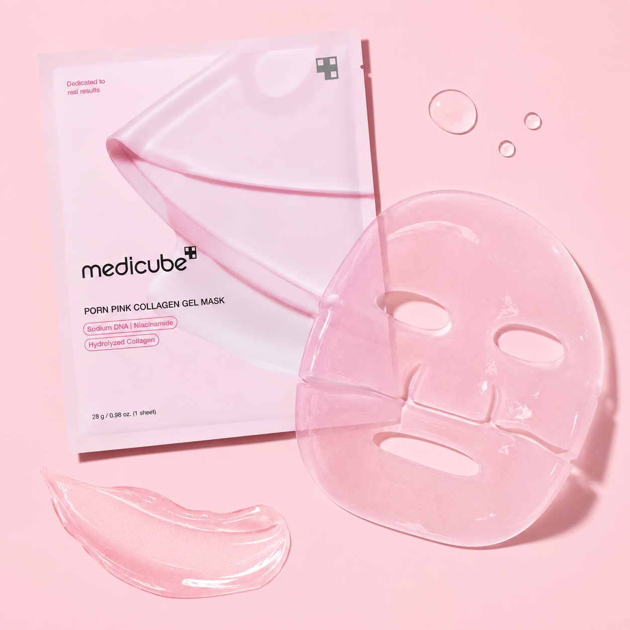 Medicube PDRN Pink Collagen Gel Mask 4 Sheets