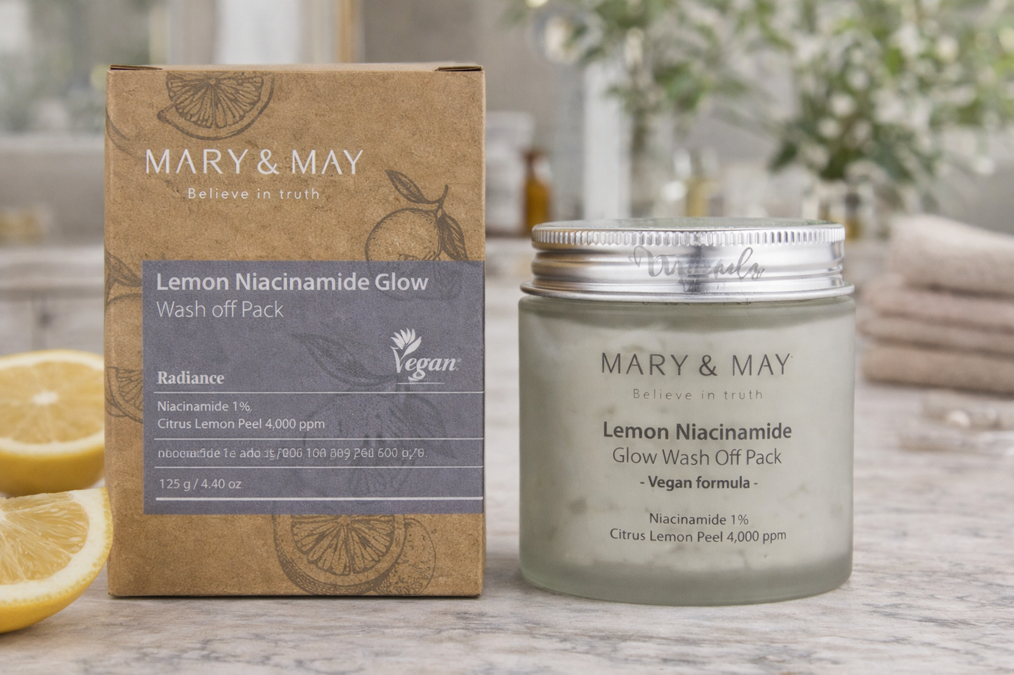 Mary & May Lemon Niacinamide Glow Wash Off Pack