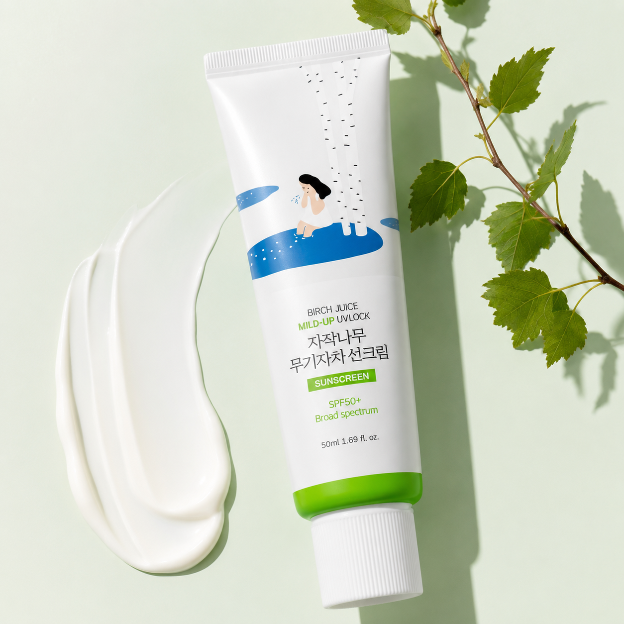 Round Lab Birch Juice Mild-Up Sunscreen SPF50+ PA++++ 50ml