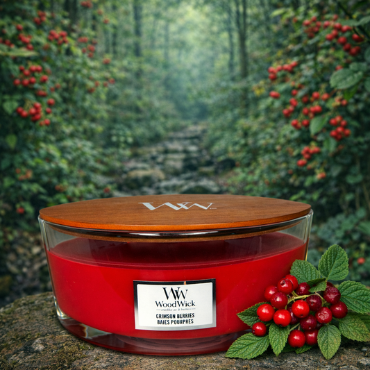 WoodWick Crimpson Berries Baies Pourpres 453,6gr.